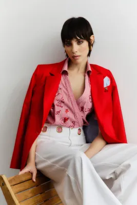 BLAZER VAN NENETTE 41BB-BRESH 0500 ROSSO