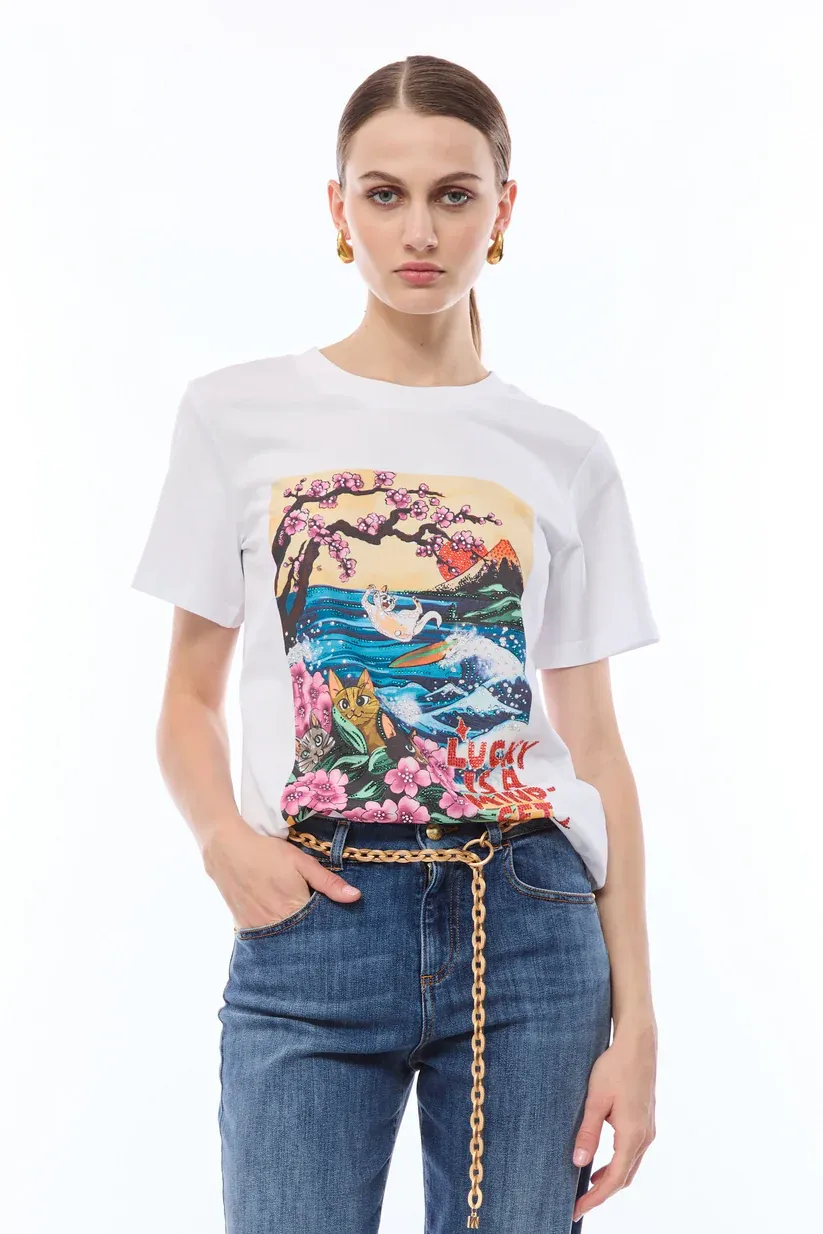 T-SHIRT VAN NENETTE 41BB-DOSAKA 0001 BIANCO