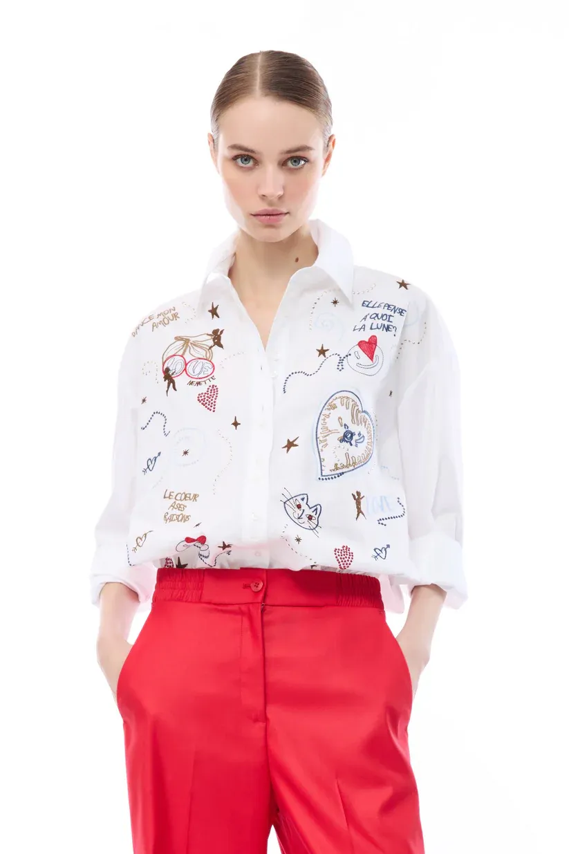 BLOES VAN NENETTE 41BB-FANNY 0001 BIANCO