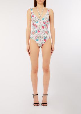 BADPAK VAN LIU JO VA6087-J6448 P9271 WHITE SUMMER FLOWER