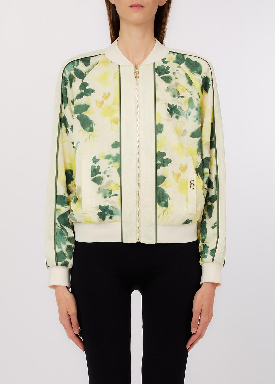 GILET VAN LIU JO TA6256-T358A P9217 GREEN SHADES/WH.MILK