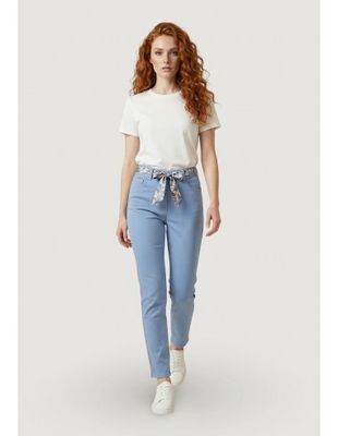 BROEK VAN LIU JO WA6260-T367A P9258 BRIG.BLUE WAVE FLOWE