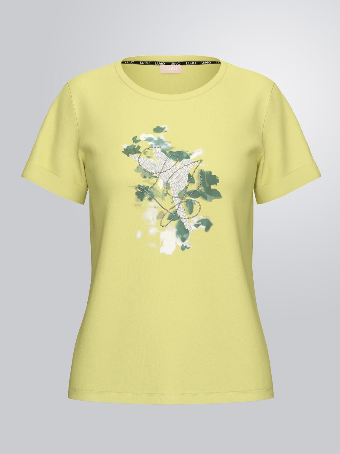 T-SHIRT VAN LIU JO TA6163-JS003 P9311 JASMINE/LJ BIRD GREE
