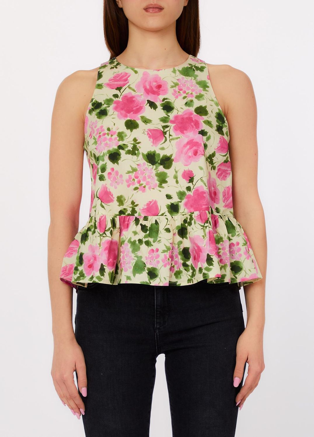 TOP VAN LIU JO WA6365-T4853 P9382 NAIVE ROSES