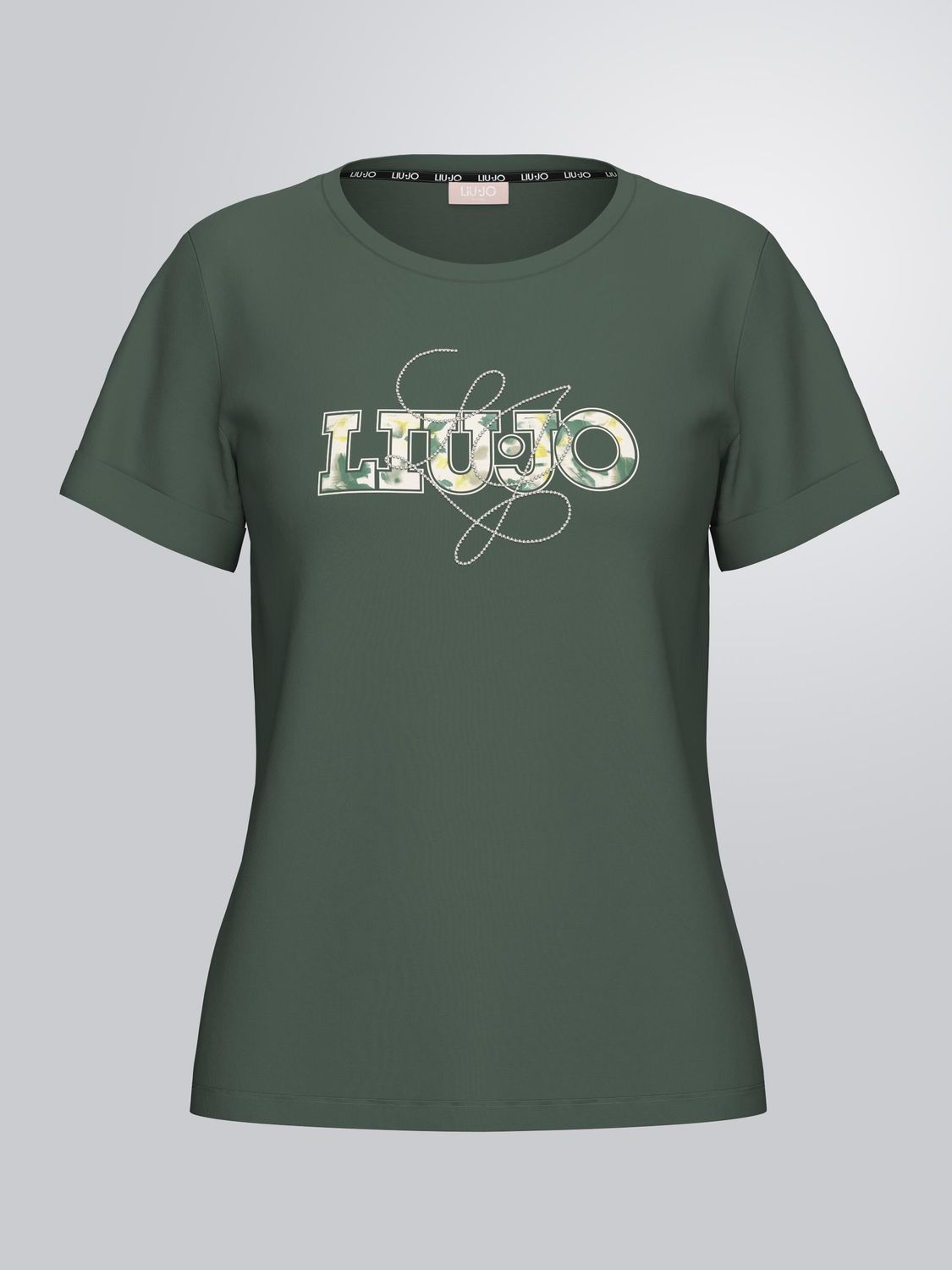T-SHIRT VAN LIU JO TA6163-JS003 P9313 MILITARY/LIUJO FL.GR