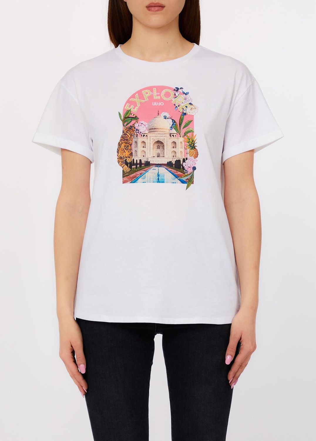 T-SHIRT VAN LIU JO WA6476-JS923 P9453 BCO EXPLORE LIUJO