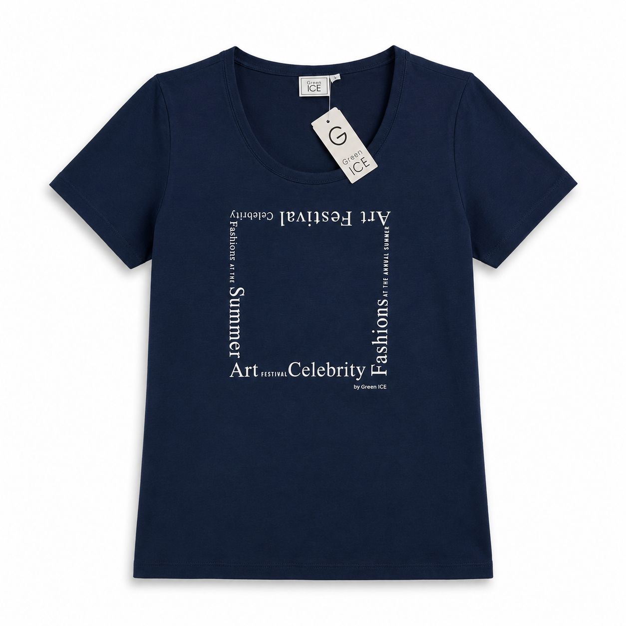 T-SHIRT VAN GREEN ICE PALMER  Navy