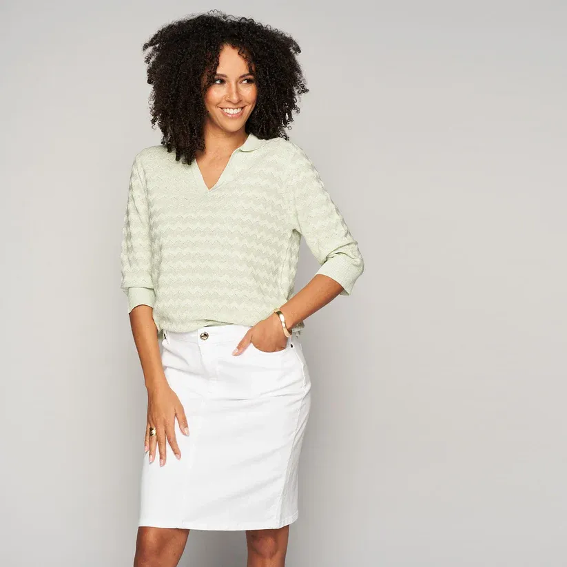 PULL VAN GREEN ICE BAKOE  Ecru
