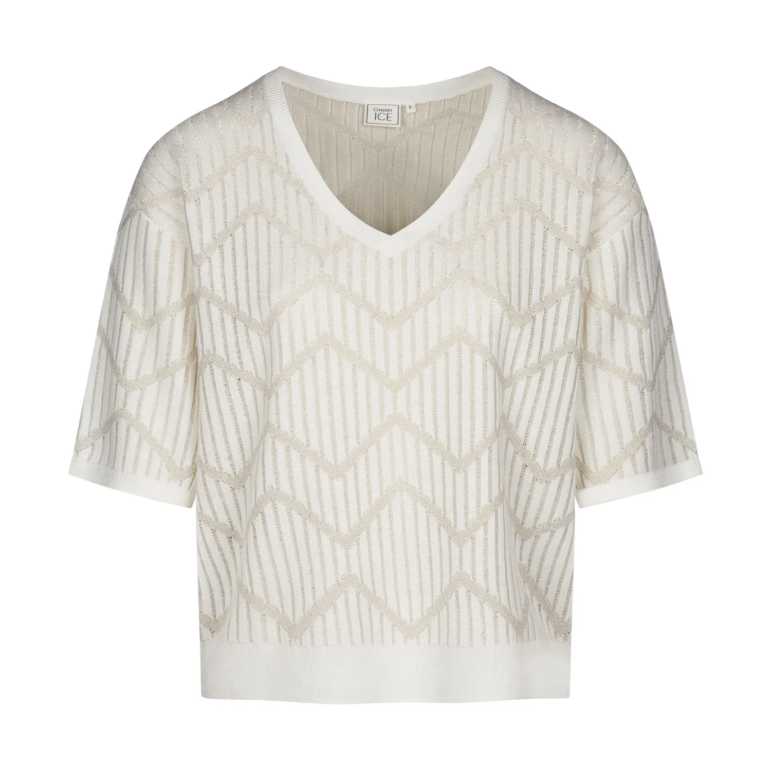 PULL VAN GREEN ICE RADIX  Ecru