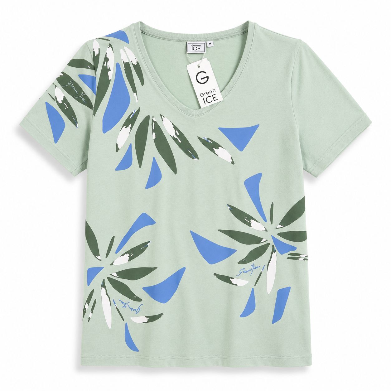 T-SHIRT VAN GREEN ICE PLUIM  Olive