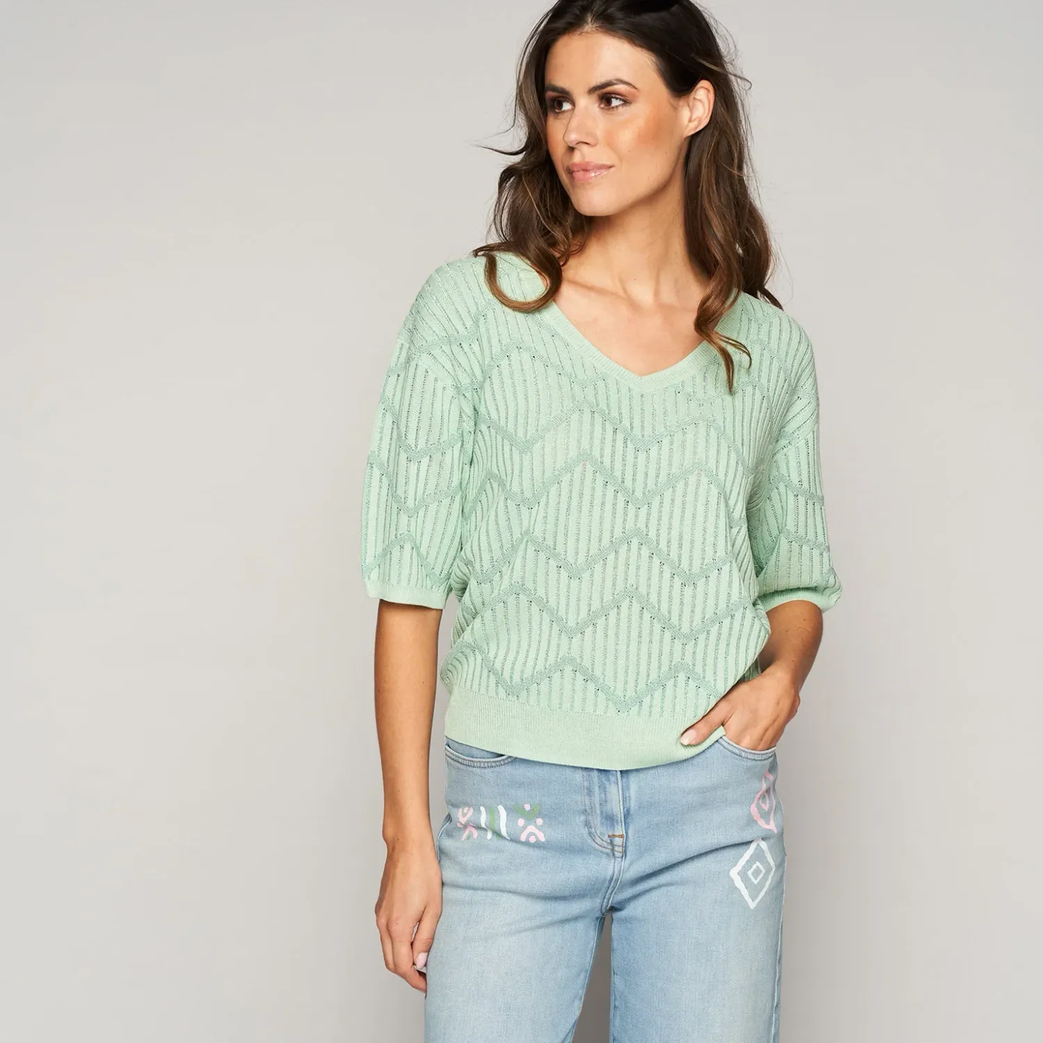 PULL VAN GREEN ICE RADIX  Lt Jade