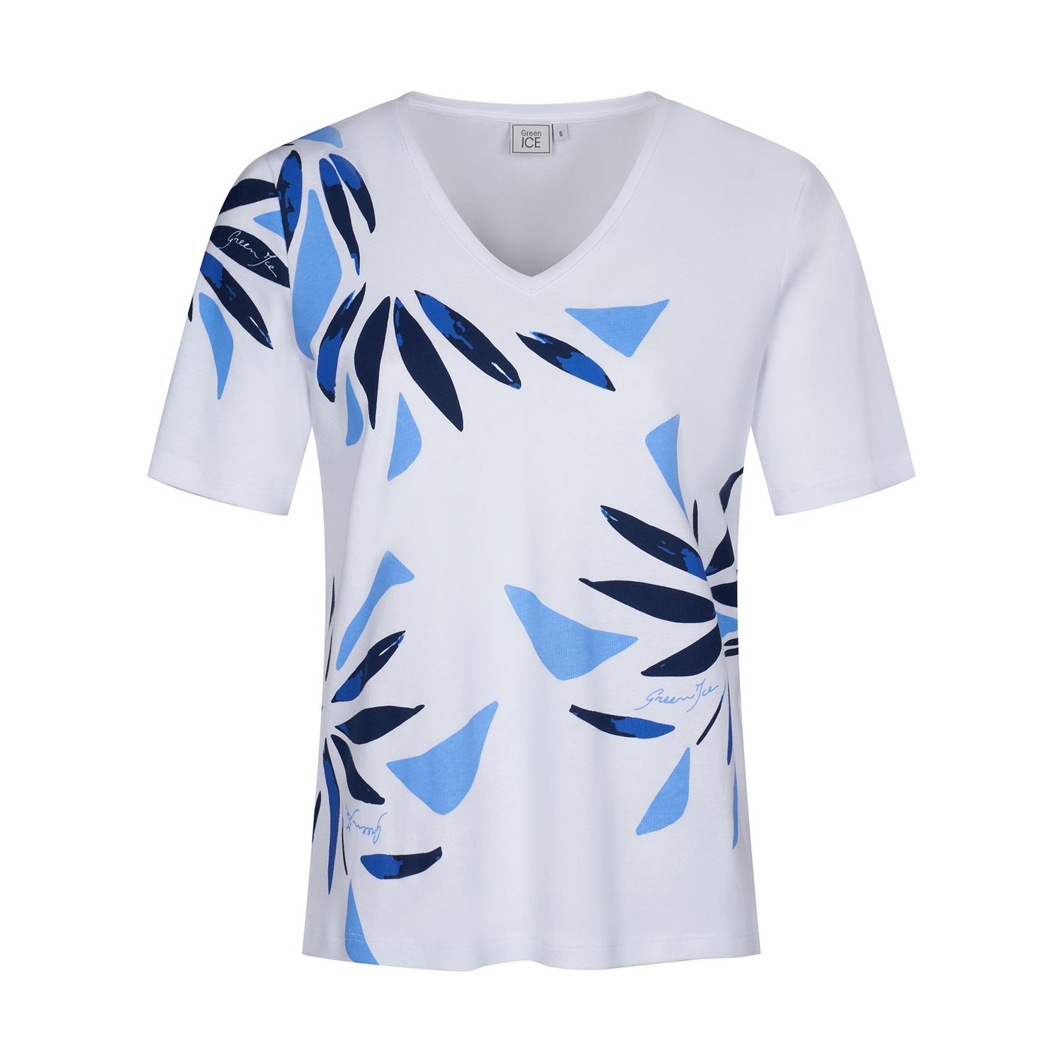 T-SHIRT VAN GREEN ICE PLUIM  White