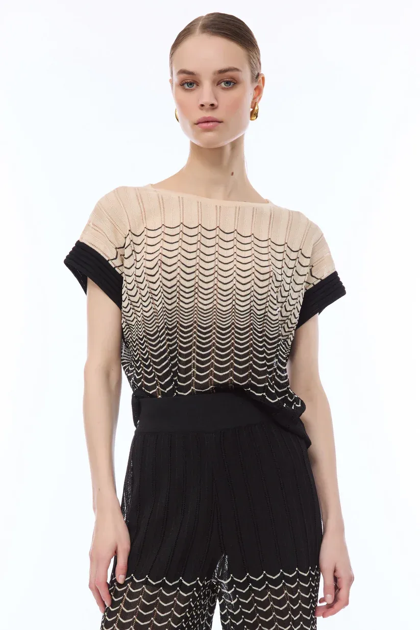 PULL VAN NENETTE 41BB-MICOL 0810 NERO/BIANCO