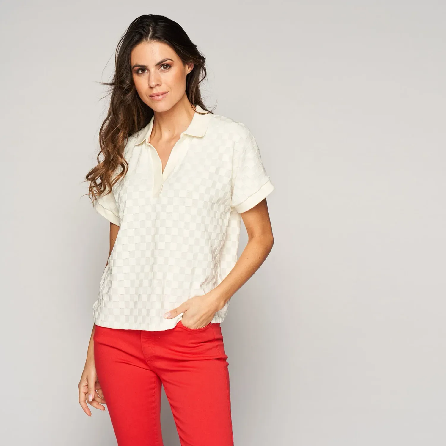 PULL VAN GREEN ICE YASH  Ecru