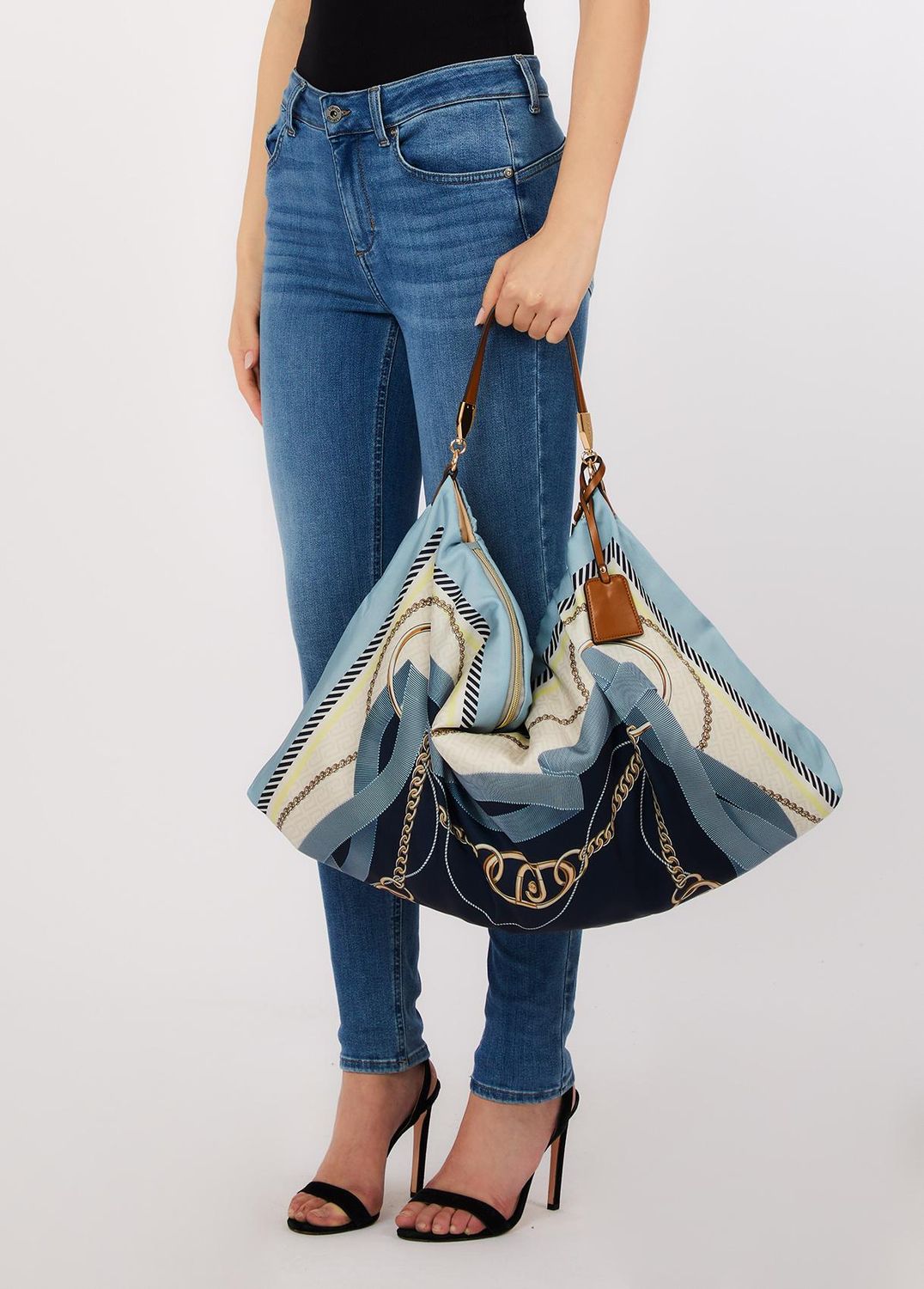 HANDTAS VAN LIU JO AA6194-T2745 P9222 ST.METALL.LT.DENIM
