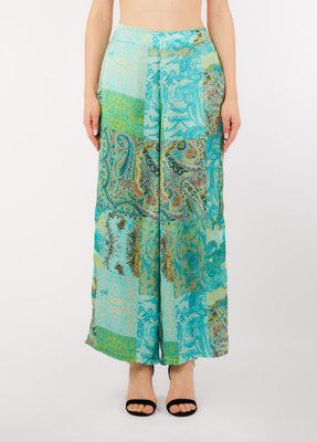 BROEK VAN LIU JO VA6067-TS124 P9269 CACHEM.WATER GREEN