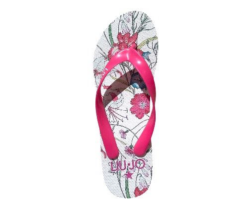 SLIPPERS VAN LIU JO VA6178-E1005 WHITE SUMMER FLOWER