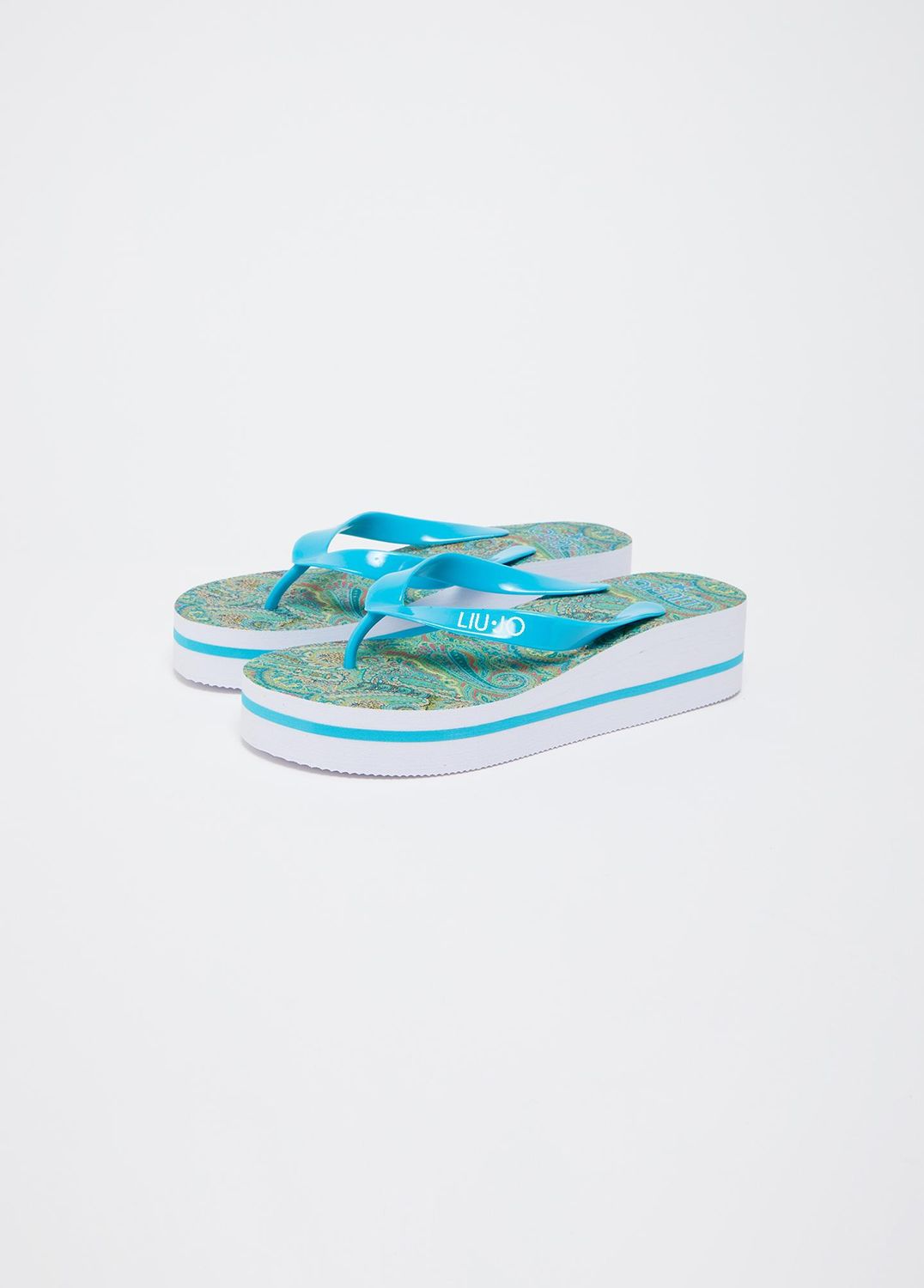 SLIPPERS VAN LIU JO VA6178-E1005 CACHEM.WATER GREEN