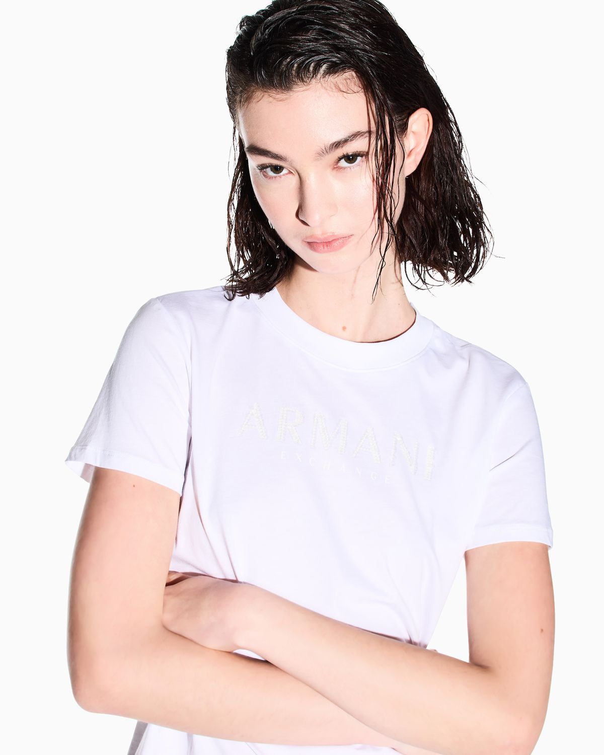 T-SHIRT VAN ARMANI XW002340 AF10358 U0002 OPTIC WHITE