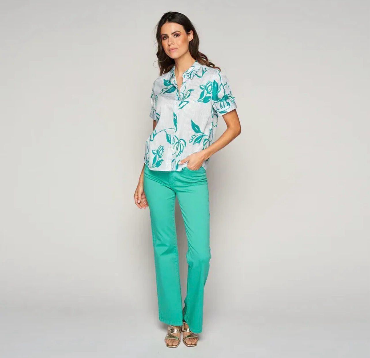 BROEK VAN GREEN ICE ARENBERG  Jade