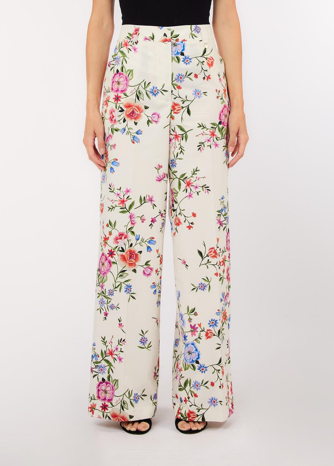 BROEK VAN LIU JO CA6358-T589A P9669 GLAM WHITE BLOSSOM