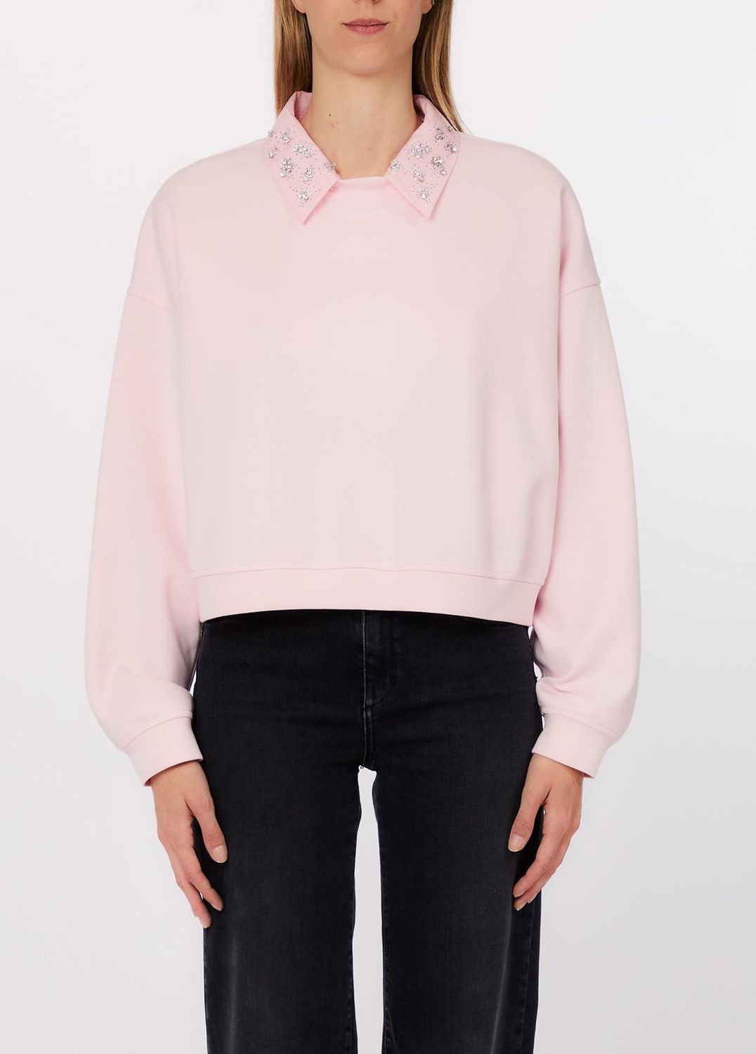 SWEATER VAN LIU JO WA6243-J3870 P9280 PINK POW/EMBR.PINK P