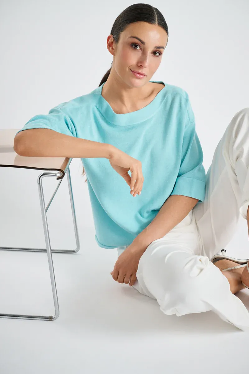 PULL VAN MARIE MERO PU30/TUR TURQUOISE