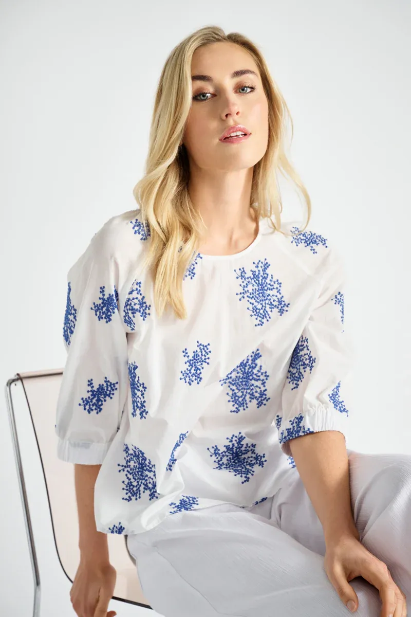 BLOES-TUNIEK VAN MARIE MERO TB03/511 WHITE/BLUE