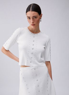 PULL VAN LIU JO WA6092-MS55N 10701 BIANCO LANA