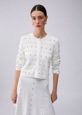 GILET VAN LIU JO WA6090-MS55N 10701 BIANCO LANA