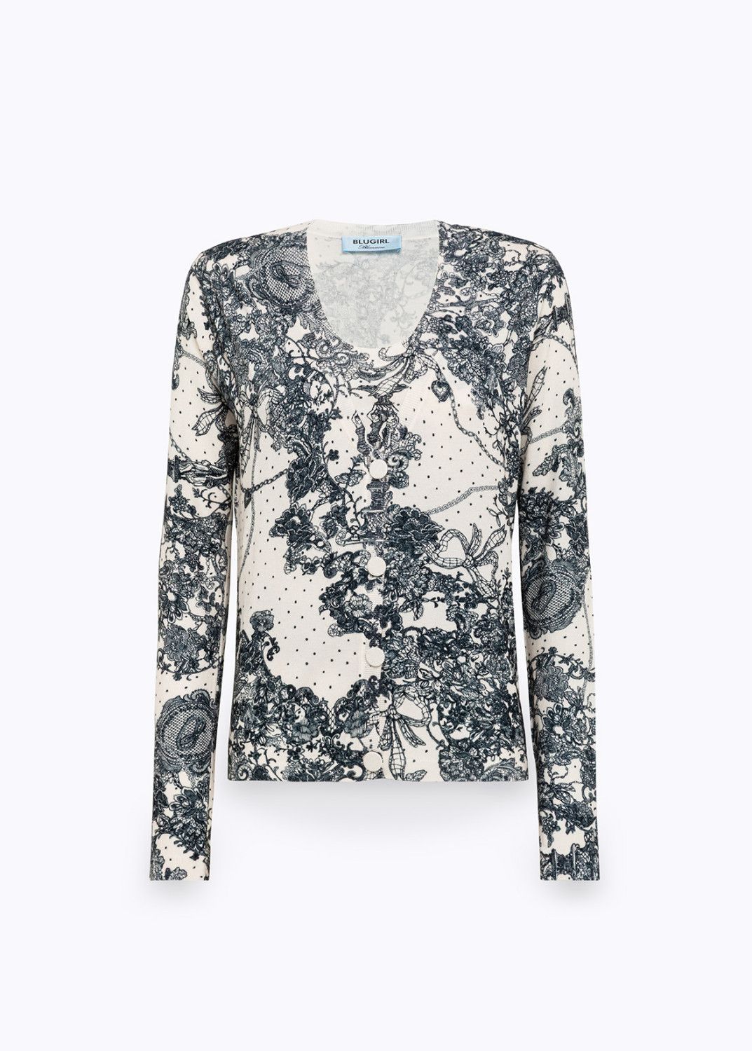 TWINSET VAN BLUGIRL RA6183 MA92R P9725 LACELAND ALL OVER