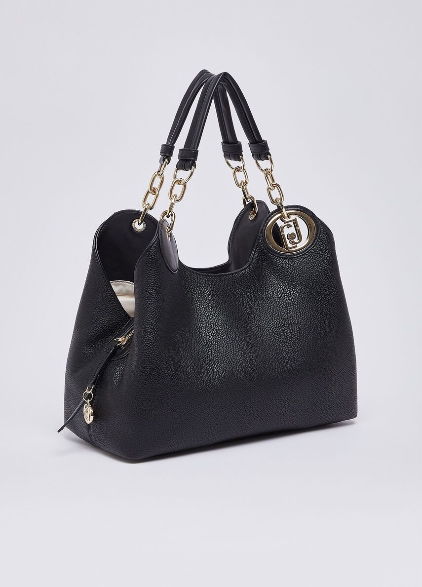 HANDTAS VAN LIU JO AF6024-ES039 B1848 NERO/BRASS GOLD