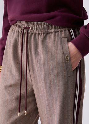 BROEK VAN LIU JO TF6148-T692A DDX06 BROWN RUST STRIPE