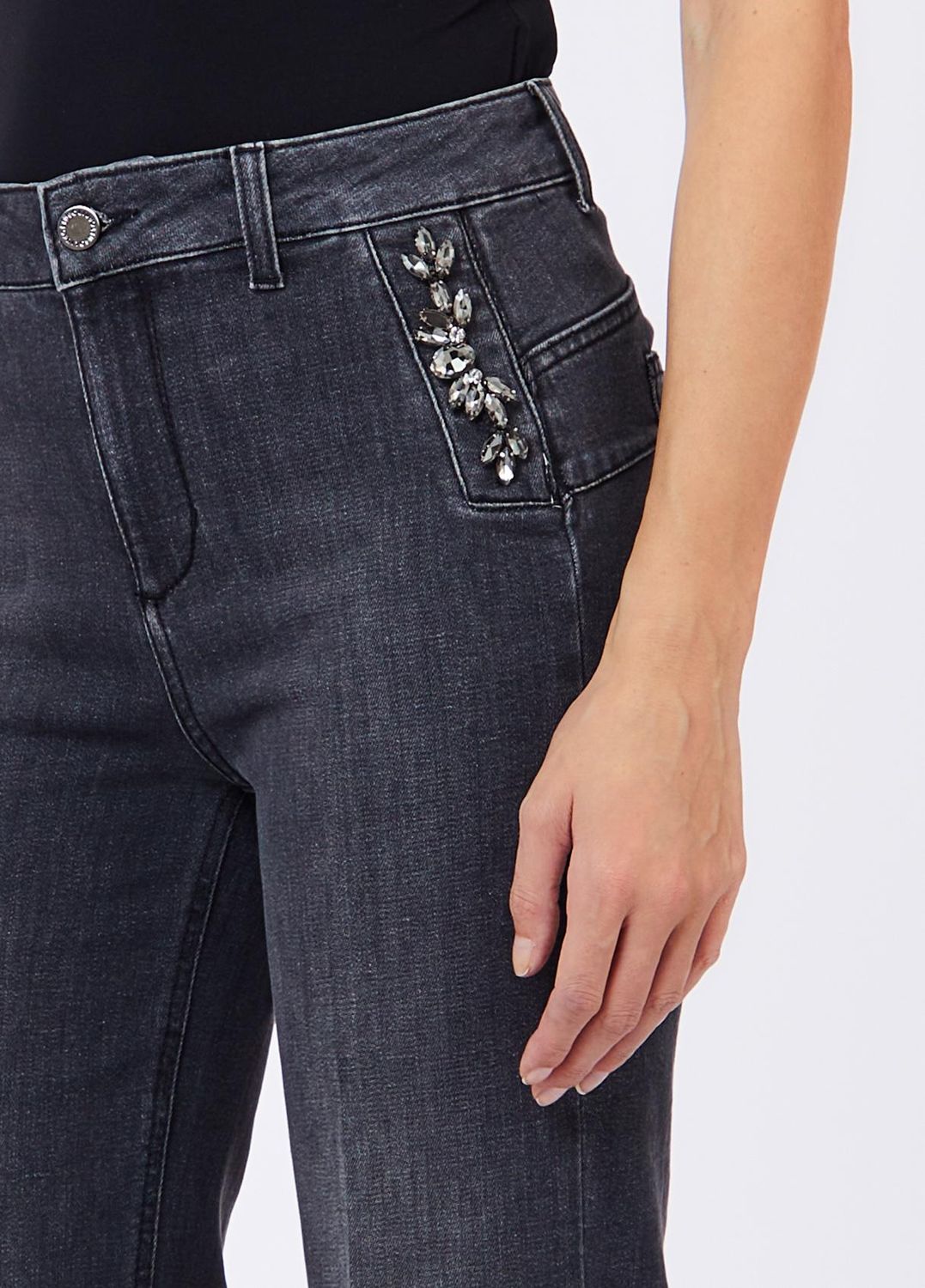BROEK VAN LIU JO UF6093-D0375 87516 DEN.GREY SWEET WASH