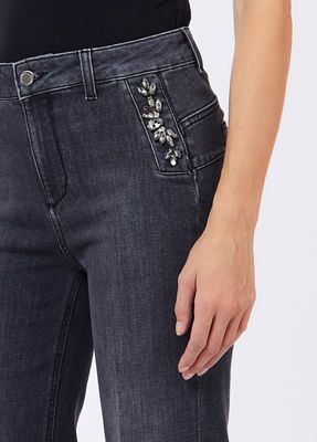 BROEK VAN LIU JO UF6093-D0375 87516 DEN.GREY SWEET WASH