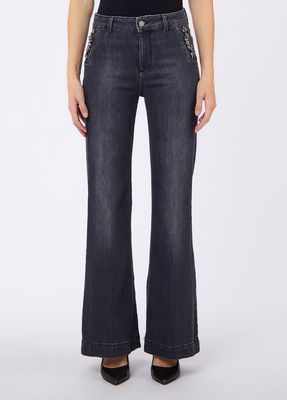 BROEK VAN LIU JO UF6093-D0375 87516 DEN.GREY SWEET WASH