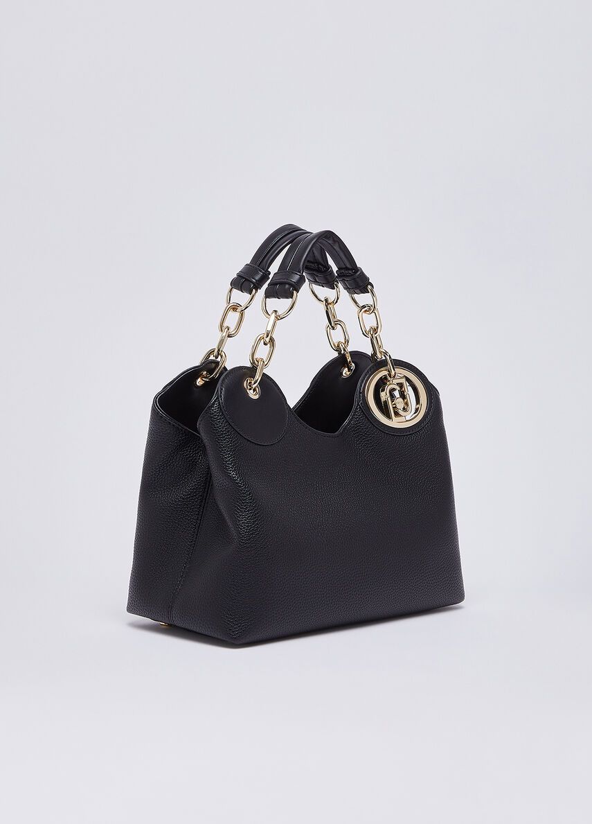 HANDTAS VAN LIU JO AF6114-ES039 B1848 NERO/BRASS GOLD