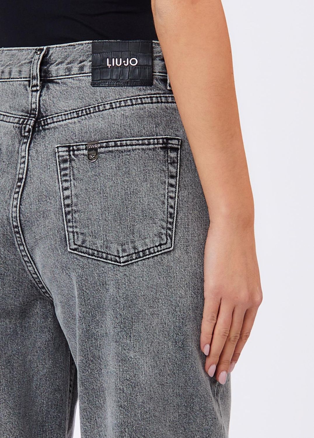 BROEK VAN LIU JO UF6159-D4854 87529 DENIM GREY STRONG WA