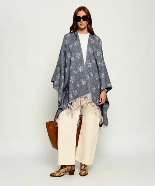PONCHO VAN LIU JO 2F6040-T0300 90013 MIDNIGHT