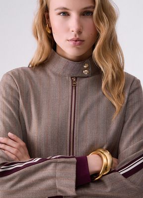 VEST VAN LIU JO TF6146-T692A DDX06 BROWN RUST STRIPE