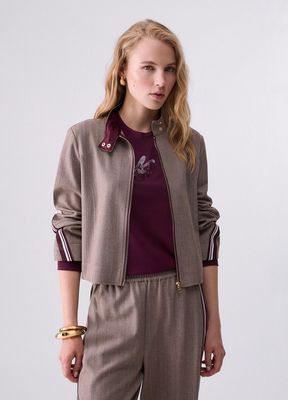 VEST VAN LIU JO TF6146-T692A DDX06 BROWN RUST STRIPE