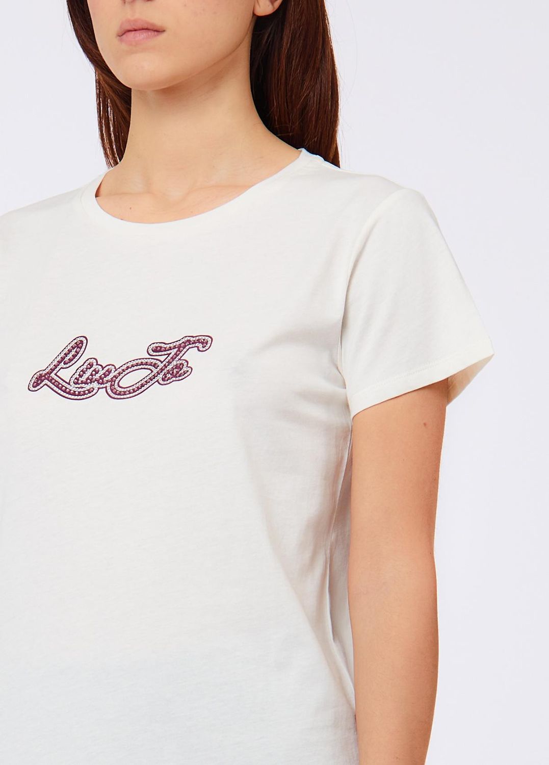 T-SHIRT VAN LIU JO TF6283-JS923 Q9808 BCO LANA/LIUJO
