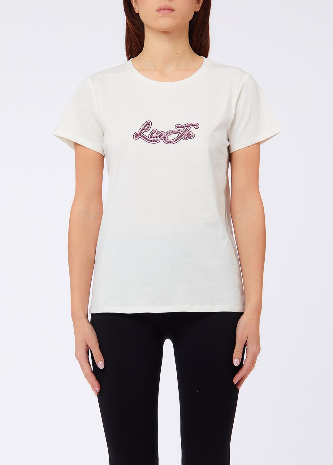T-SHIRT VAN LIU JO TF6283-JS923 Q9808 BCO LANA/LIUJO