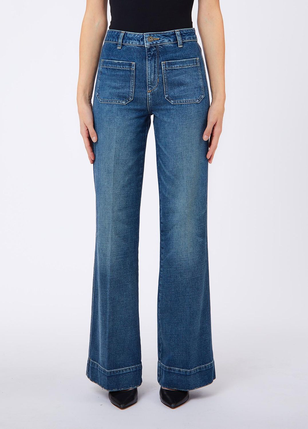 BROEK VAN LIU JO UF6196-D4854 79109 DEN.BLUE NEW DIRTY W