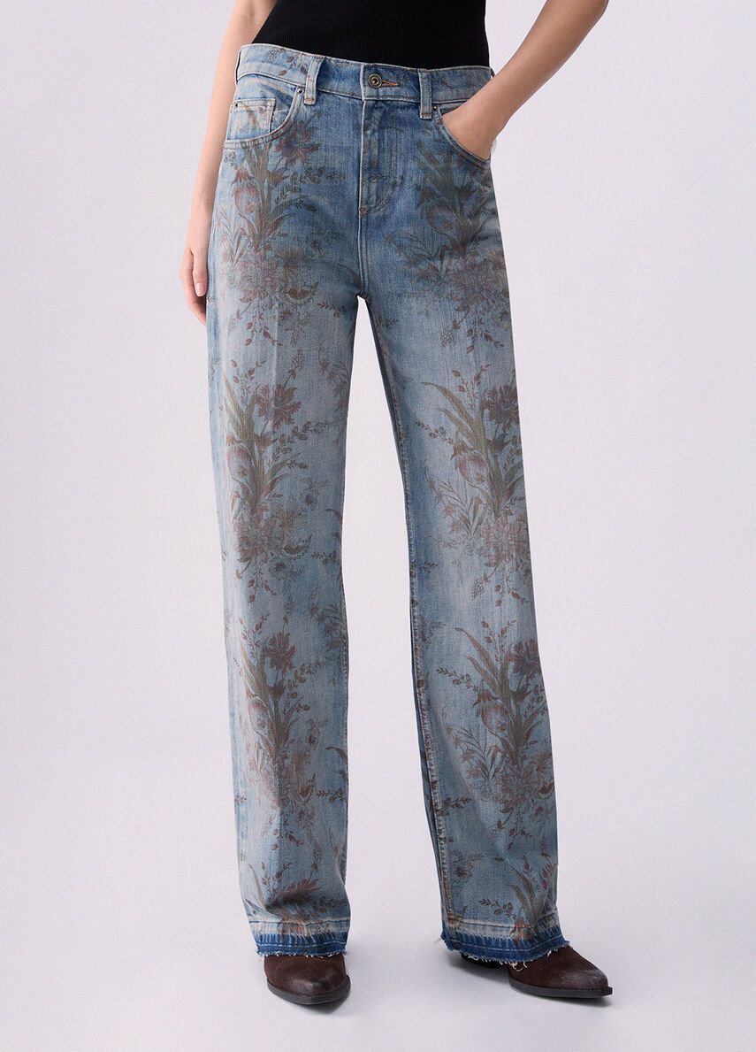 BROEK VAN LIU JO UF6165-D0371 79103 DEN.BLUE NEW.CACHEMI
