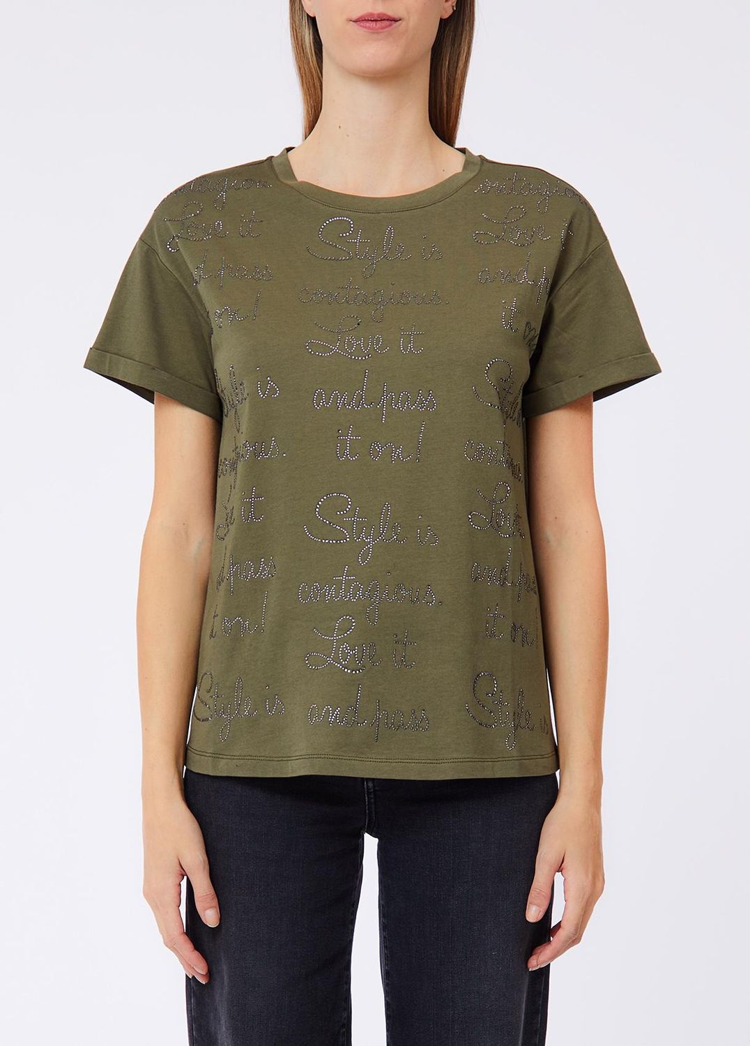 T-SHIRT VAN LIU JO WF6368-JS904 L9358 V.ALPINO MACRO STYLE