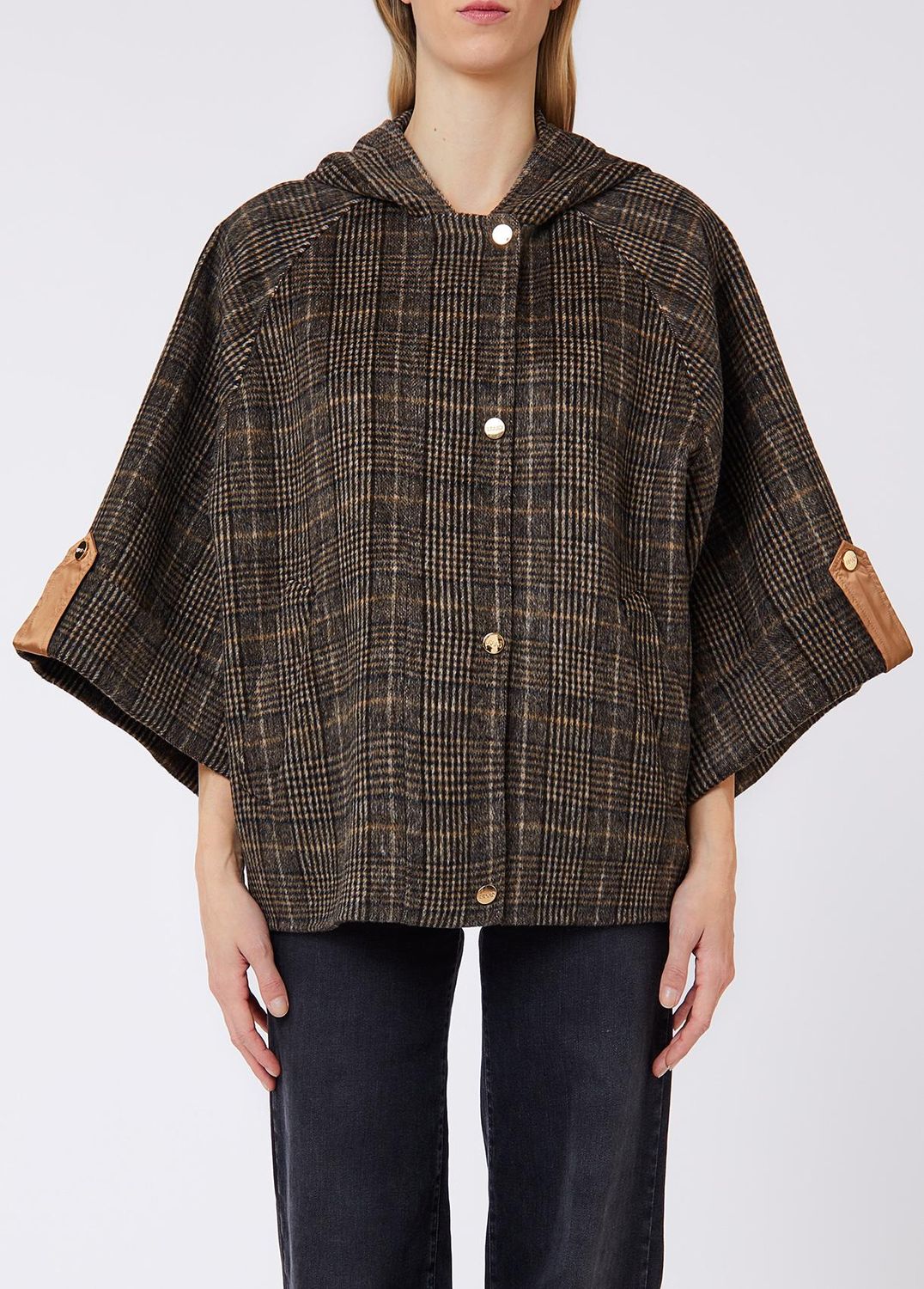 VEST VAN LIU JO WF6058-T677A S9072 CAMEL CHECK