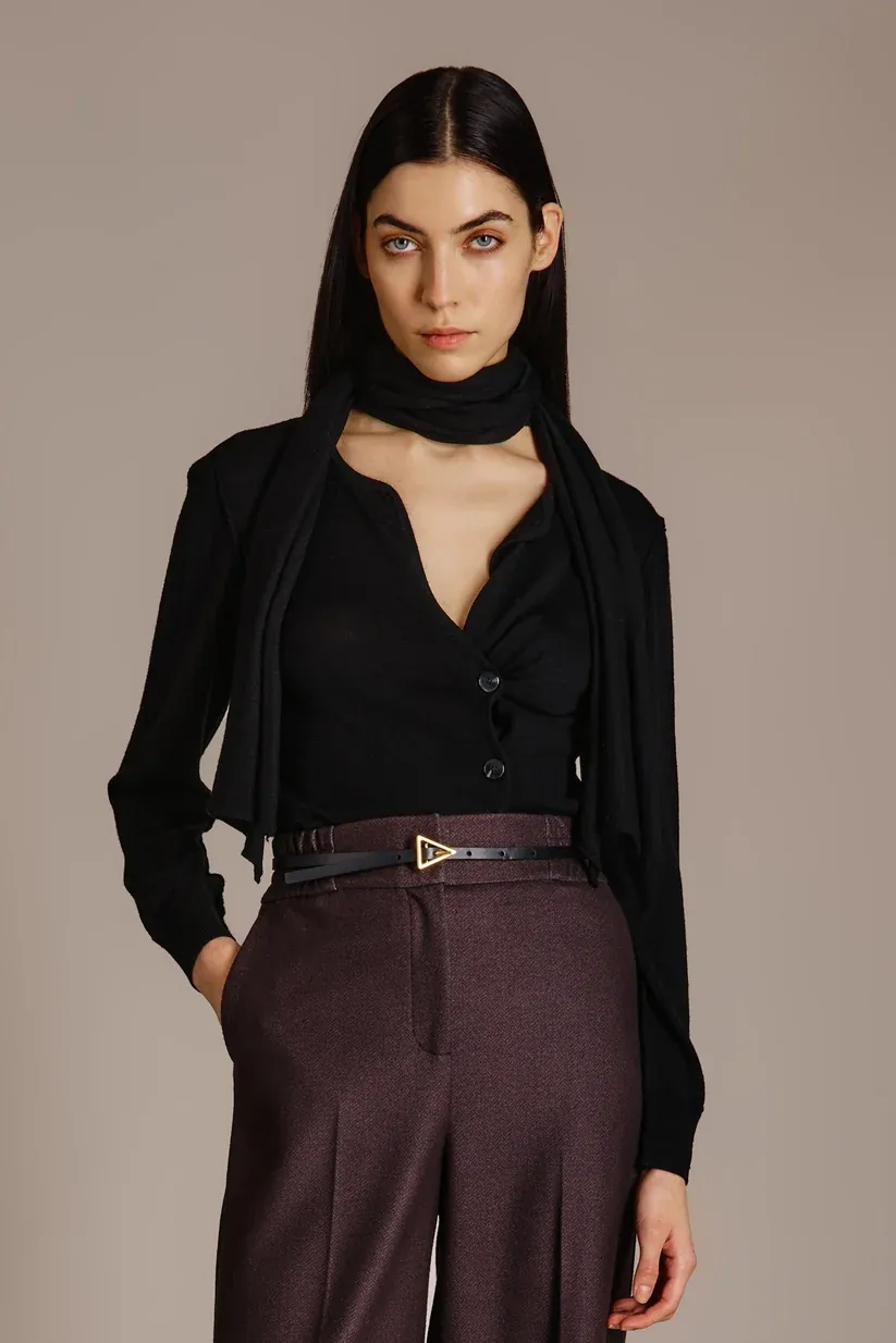 GILET VAN NENETTE 42BB-CARAIBICA 0700 NERO