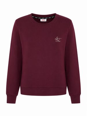 SWEATER VAN LIU JO TF6206-J3958 91718 RED AUBERGINE