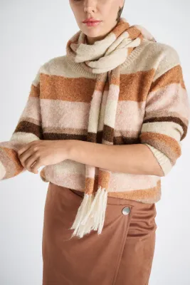 PULL VAN MARIE MERO PU71/ORA+WAL+BRO ORANGE/WALNUT/BROWN
